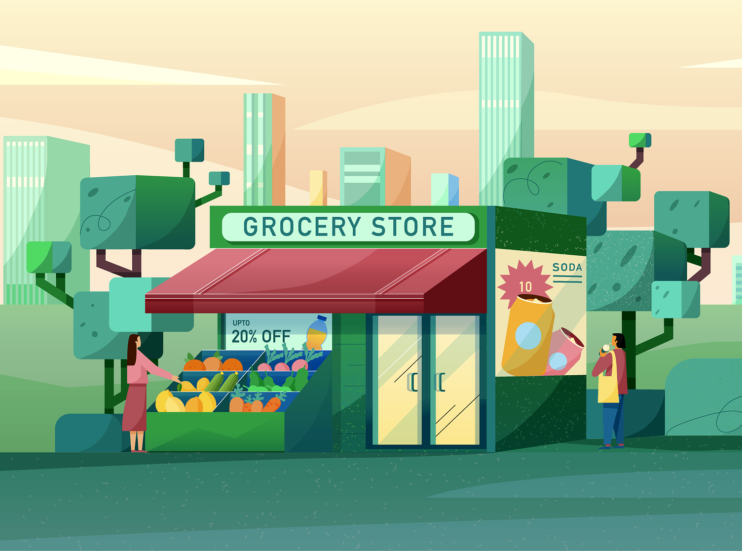 Grocery store product management website